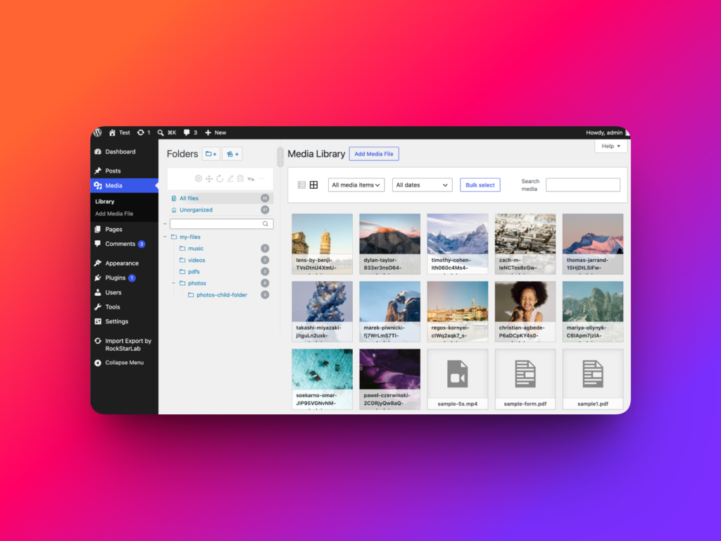 Real Media Library virtual folders created after Media Sync
