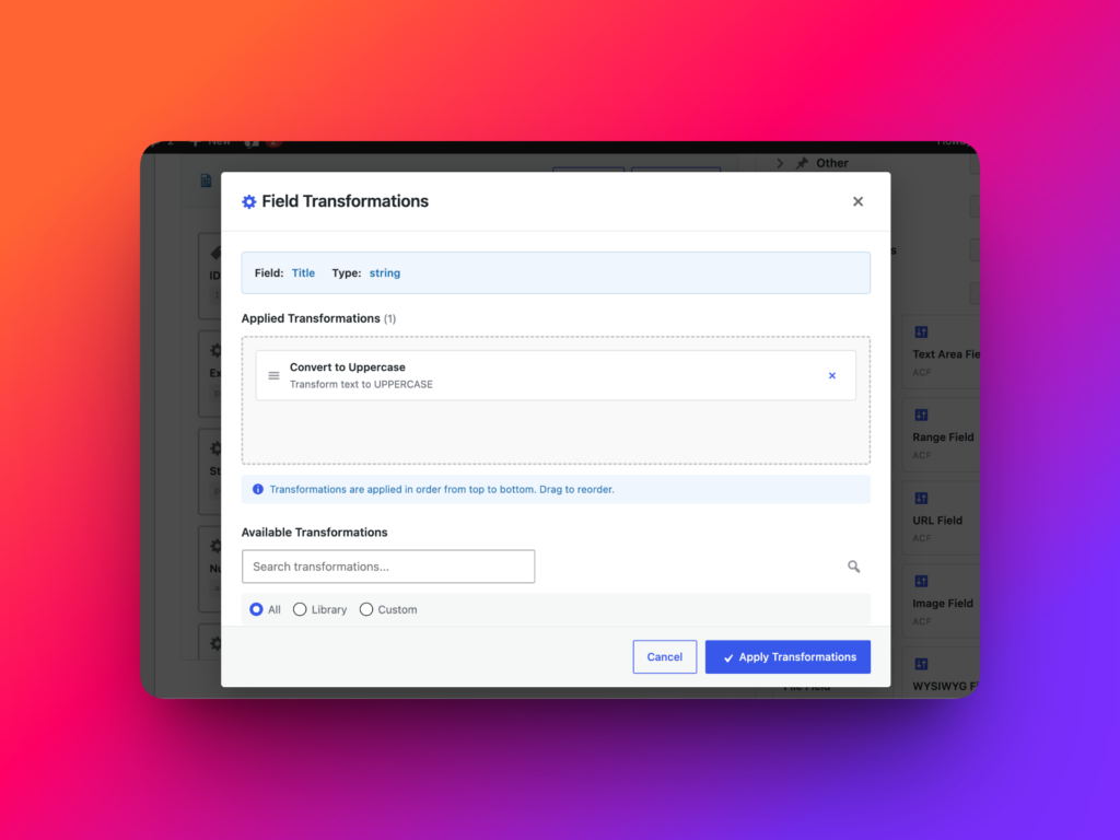 Transform WordPress post field values during CSV export