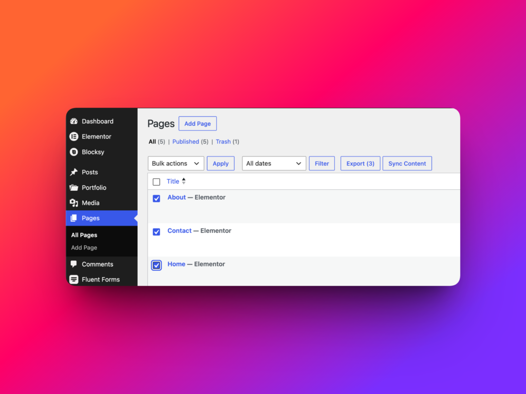Export selected WordPress posts with Import Export by RockStarLab