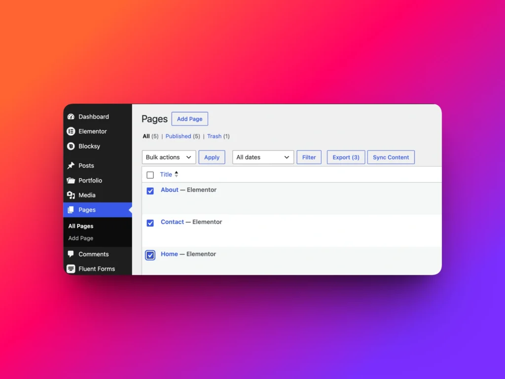Export selected WordPress posts with Import Export by RockStarLab