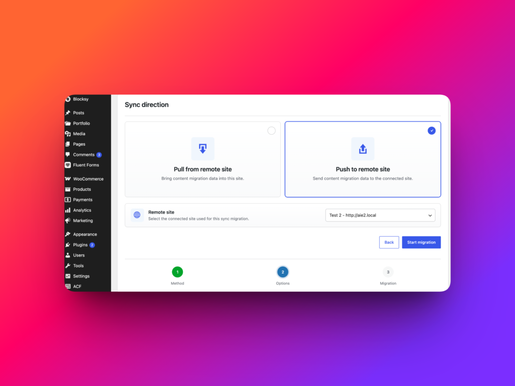 Sync full WordPress content between sites with Import Export by RockStarLab